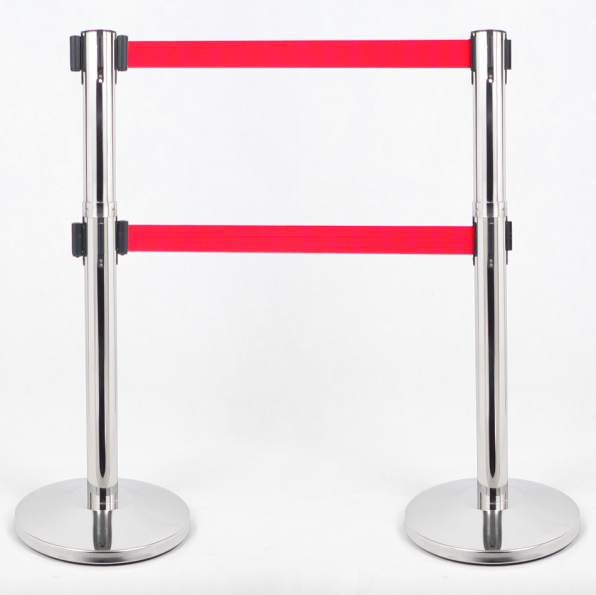 Crowd control double retractable belt posts LG005B1 JK (China