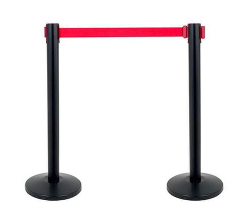 Crowd control retractable belt posts