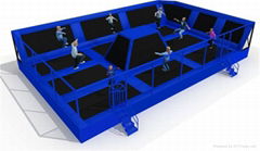 Best play zone-large trampoline park with foam pit