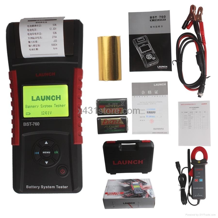 Original Launch BST-760 Battery Tester European Version With Multi-language 3