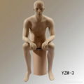 Fiberglass display clothing cheap sitting male mannequin 2