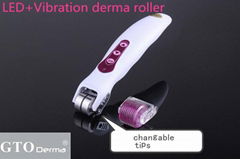 led+vibration derma roller