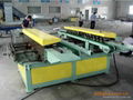 Double linkage flange forming machine