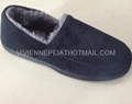 Solid velvet with faux fur men slipper 41-46 1