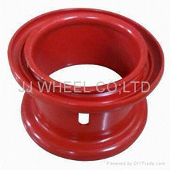 3pc red muti-piece commercial wheels