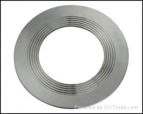 Metal serrated gasket with outer ring 2