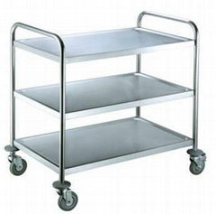 stainless steel service trolley