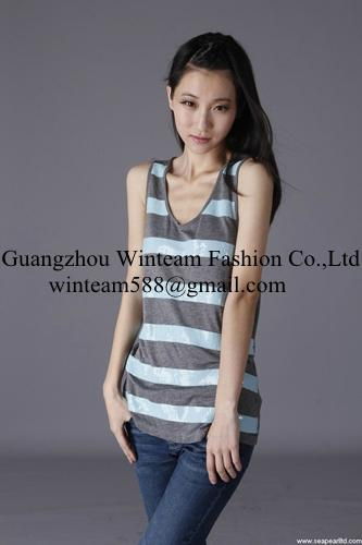 wholesale 2014 fashion sleeveless vests sequin tank top from China oem supplier