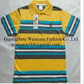 2014 kids clothing wholesale stripe kid's polo shirt with short sleeve on sale  1