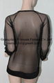 French Terry Combo Summer Latest Ladies Black Mesh Tops on sales for lady  2