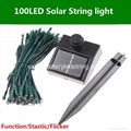 17m 100LED Blue Solar LED Fairy Light 2