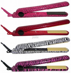 aluminum plates different animal print hair straigtener  