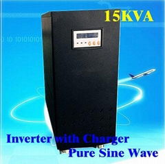 15KVA UPS 10000W Inverter with Charger Pure Sine Wave DC 96V 192V AC 230V LCD