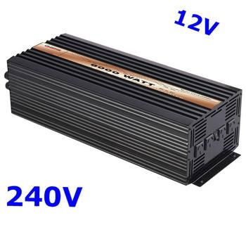 Pure Sine Wave Inverter 6000W 12VDC 240VAC solar wind car battery power  