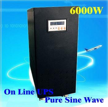 Inverter with Charger Pure Sine Wave 6000W UPS DC 192V AC 230V LCD display