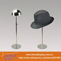 Stainless steel tabletop hat display