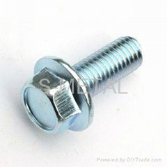 Hex Head Washer Flange Bolt 1/4x2"