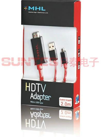 MHL Mirco USB 11P M TO HDMI AM ADAPTER 3