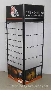 Show Room Foldable Wire Hook Display Rack