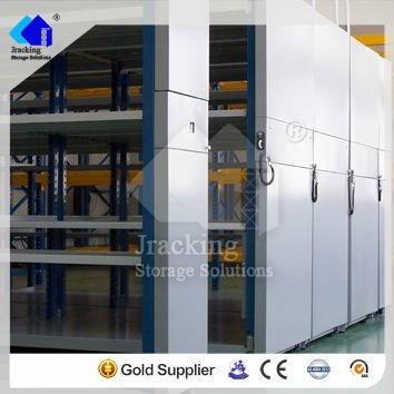 Manual compactor file racking system