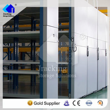 Manual compactor file racking system