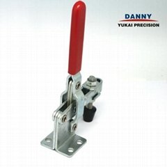 Vertical handle toggle clamps