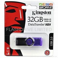 Brand New Kingston DataTraveler 101 Generation 2 (G2) 32GB USB 2.0 Flash Drive