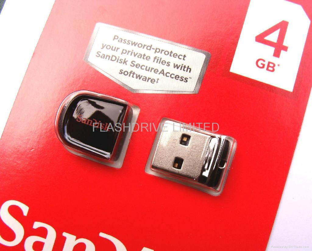 Brand New SDSanDisk Cruzer Fit CZ33 4GB USB 2.0 Flash Drive