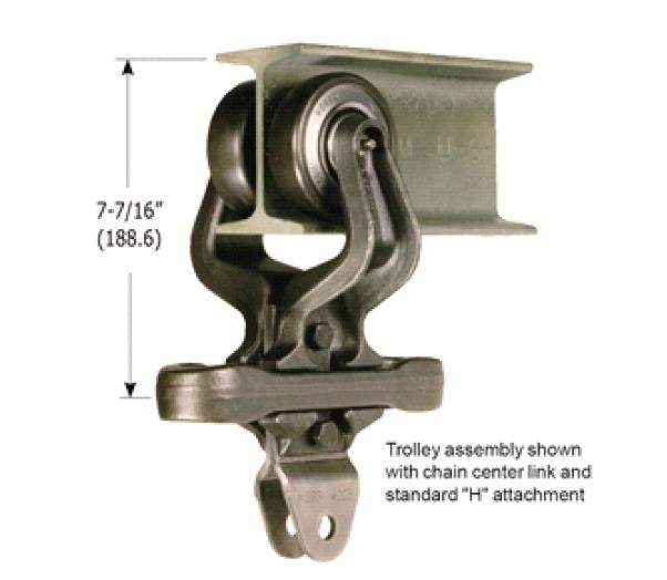 4”Trolley with 3-7/16” Drop