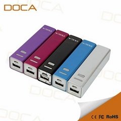 DOCA Small 2600mah 5V portable power bank 