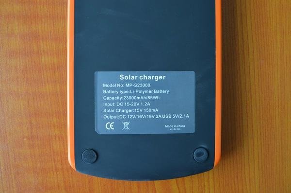 23000mah Solar Power bank Solar charger for laptop  2