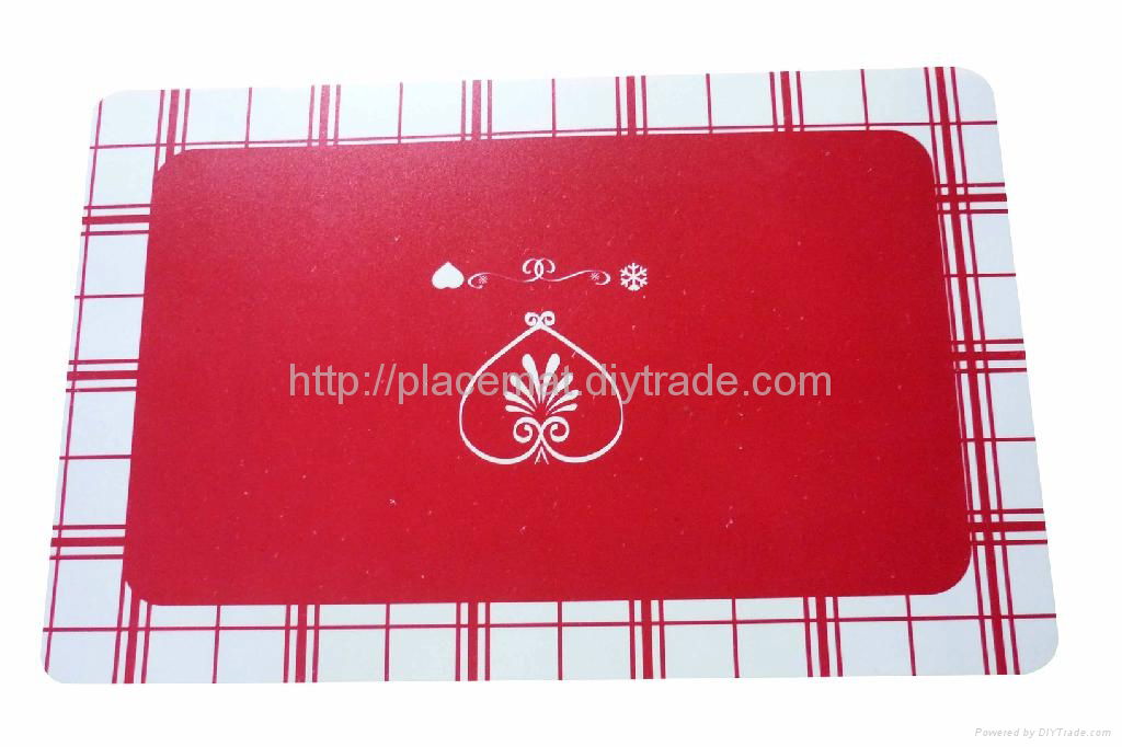 Supply plastic promtional printed placemats 4