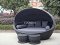 outdoor furniture rattan sunbed 