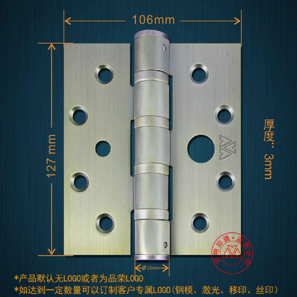 304 Stainless Steel Hinge 5'' Ball Bearing Hinge 2