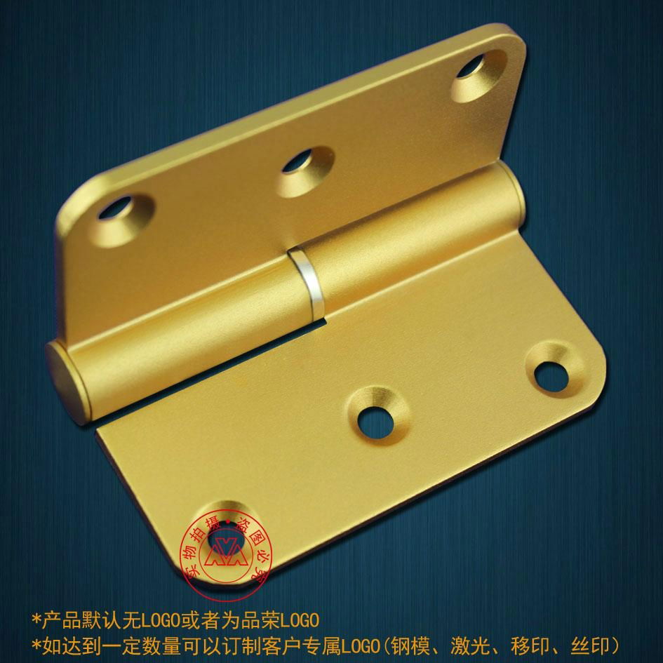 3*3*3.0 Brass Finish Aluminium Hinge 5