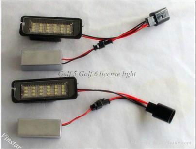 China hot car License plate lamp for VW GOLF