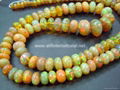 Ethiopian Opal Smooth Roundelle Beads 1