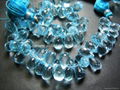 Blue Topaz Gemstone Briolette