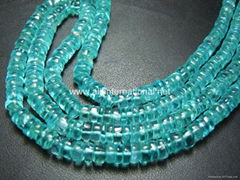 Apatite Gemstone Smooth Tayer Beads