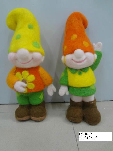 Felt boy & girl