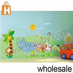 Forest Animals Design Decoration DIY Removable PVC Decals Wall Stickers