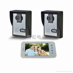 Wireless 7 inch video intercom doorbell scheme