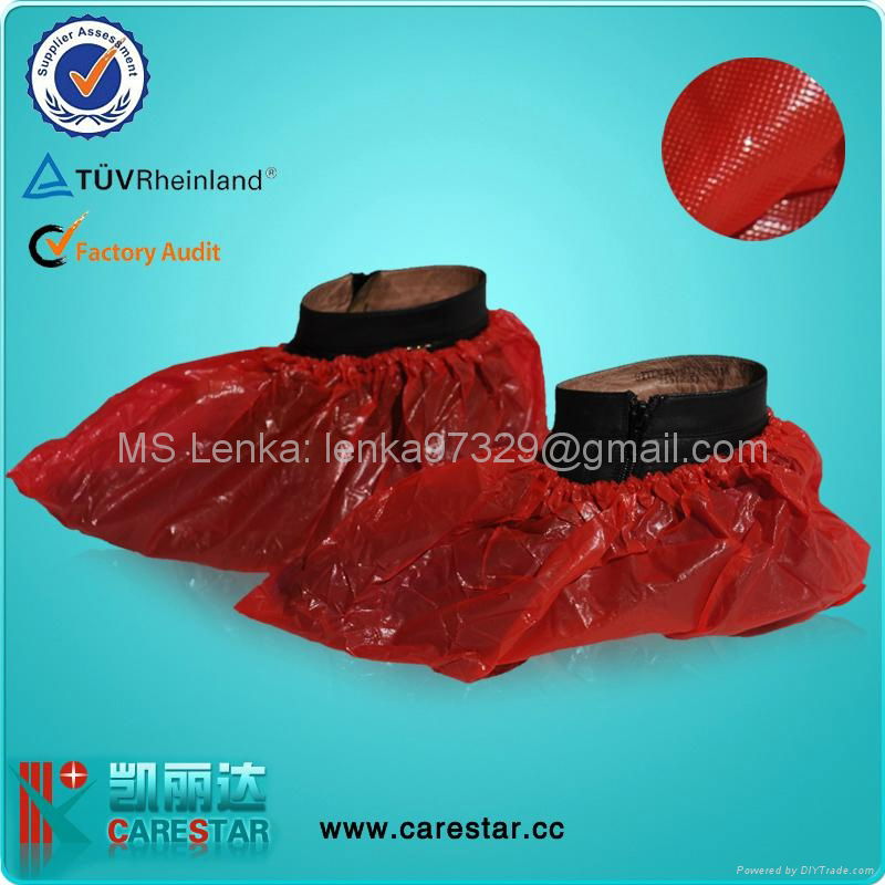 Disposable cpe shoe cover, overshoes  3