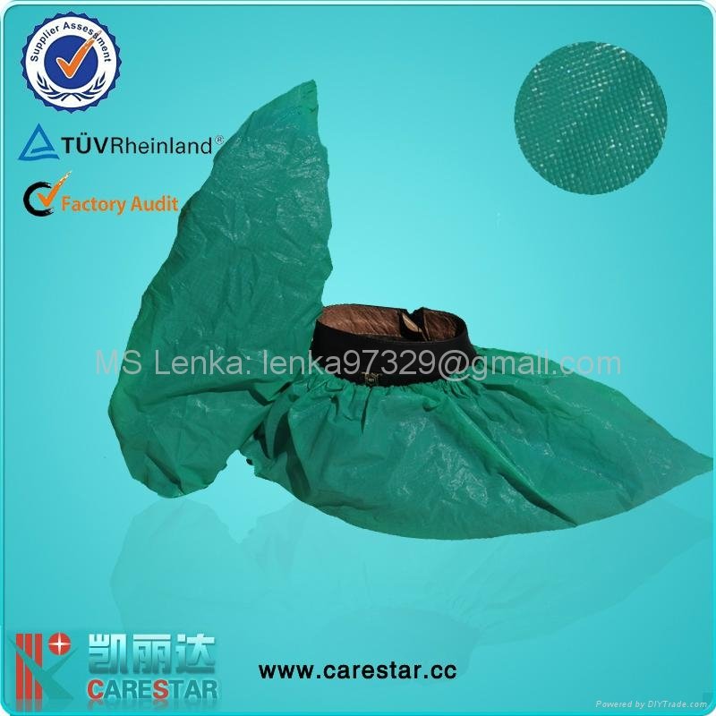 Disposable cpe shoe cover, overshoes  4