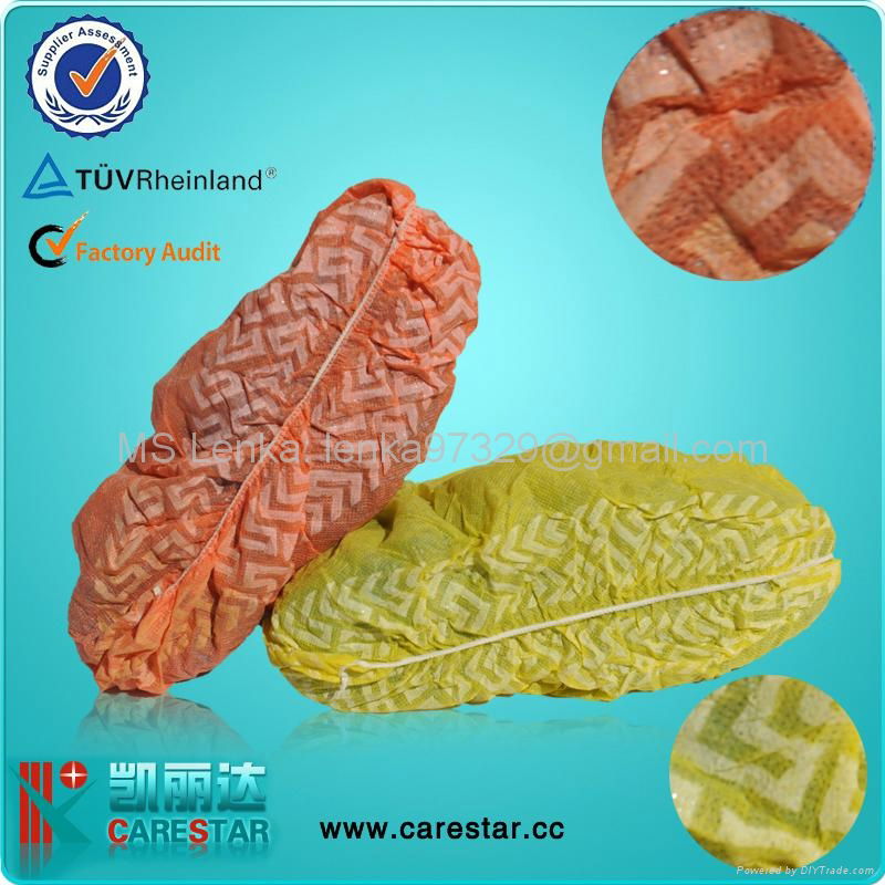 Disposable non woven shoe cover made by machine