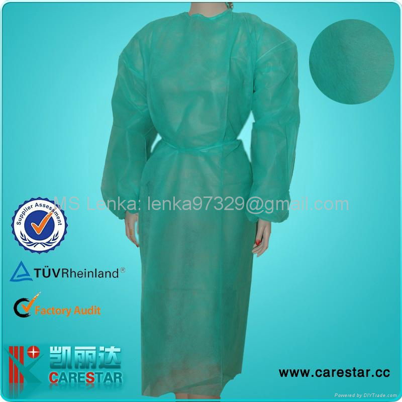 Disposable PP isolation gown 2