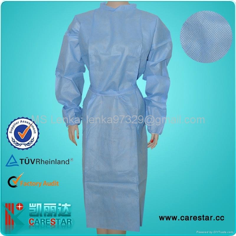 Disposable PP isolation gown 3