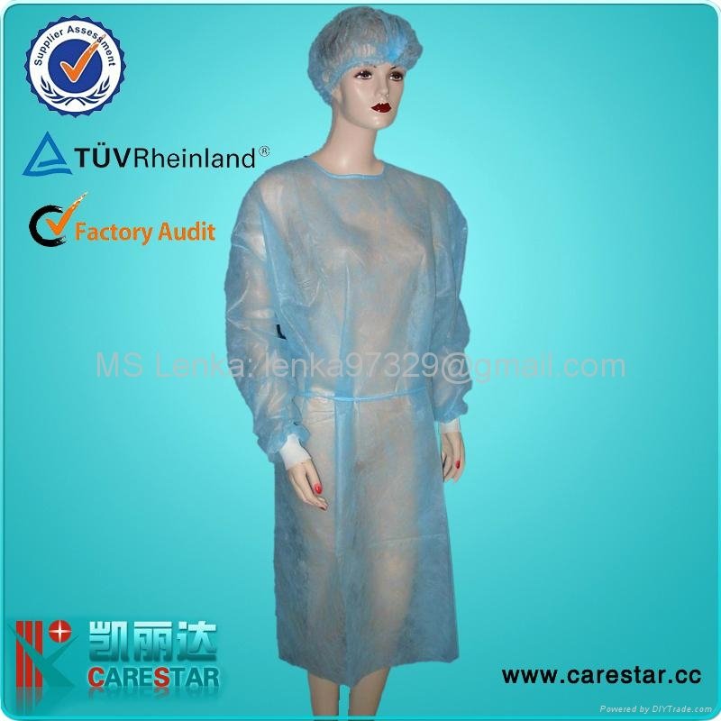 Disposable PP isolation gown 4