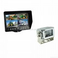 7inch Waterproof LCD moniotor Quad split