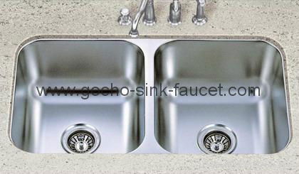 Durable 50/50 Undermount Double Bowl Kitchen Sinks SUD3118